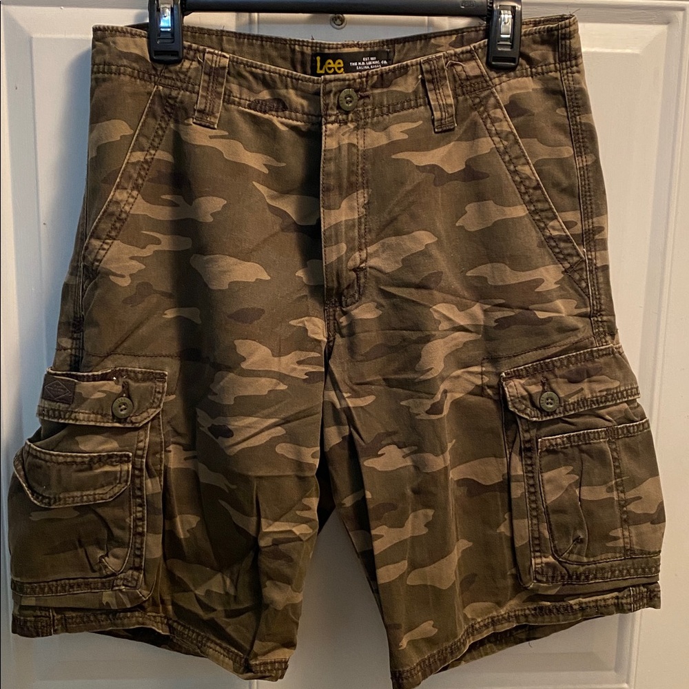 Lee Brown Camo Cargo Shorts